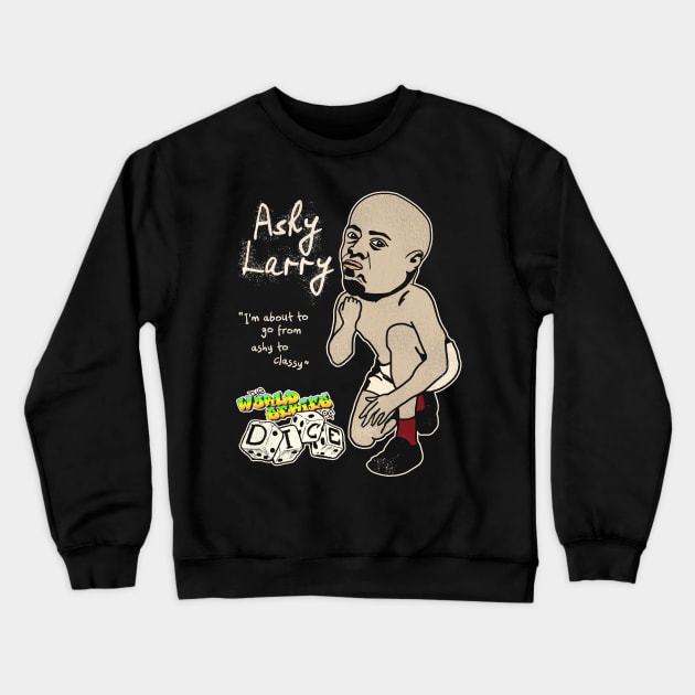 Ashy Larry Crewneck Sweatshirt by darklordpug